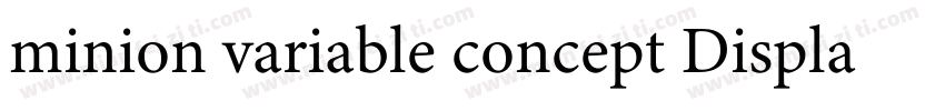 minion variable concept Display It字体转换